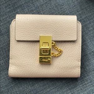 Chloé cement pink Drew Compact wallet